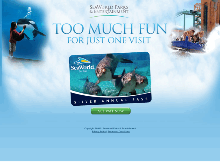 SeaWorld San Diego Fun Card & Silver Passport Activation