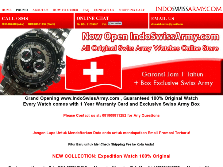 www.indoswissarmy.com