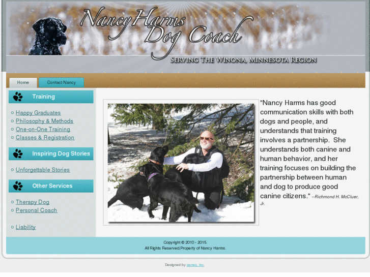 www.nancyharmsdogcoach.com