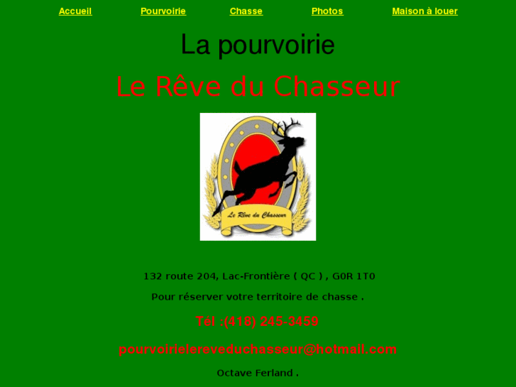 www.pourvoirielereveduchasseur.com