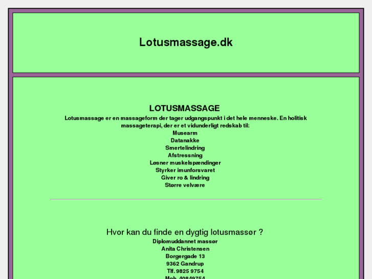 www.lotusmassage.dk