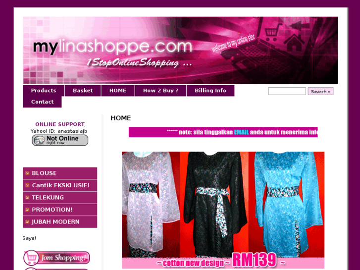 www.mylinashoppe.com