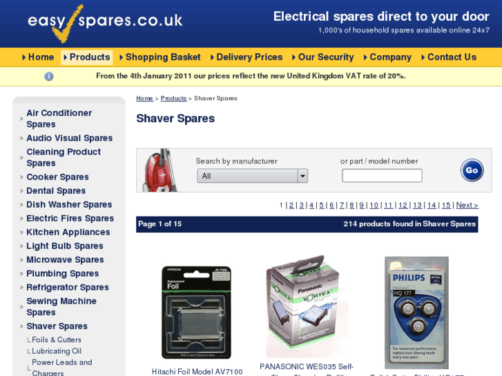 www.shaver-spares.net