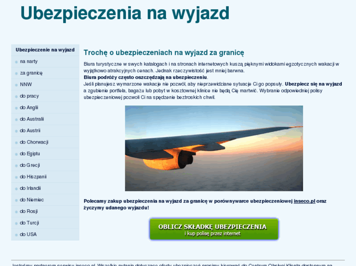 www.ubezpieczenia-na-wyjazd.pl