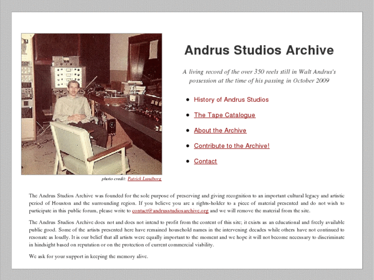 www.andrusstudiosarchive.org