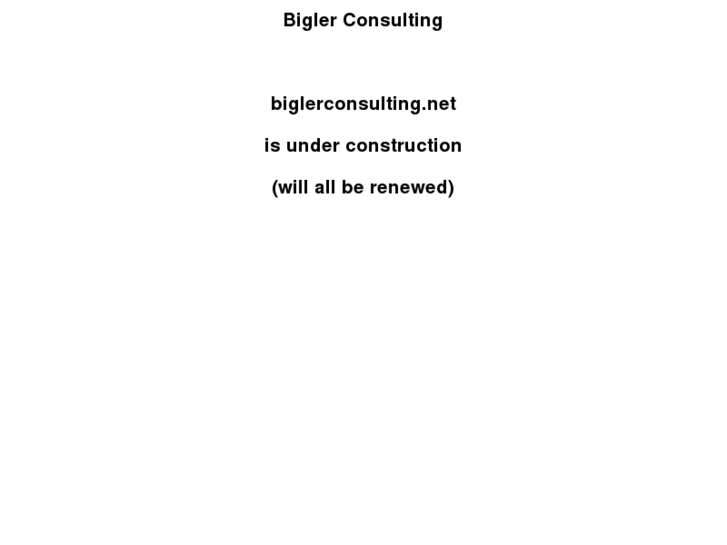 www.biglerconsulting.net