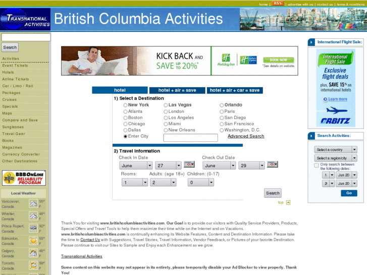 www.britishcolumbiaactivities.com