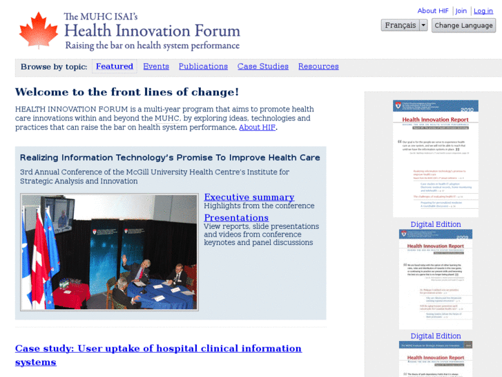 www.healthinnovationforum.org