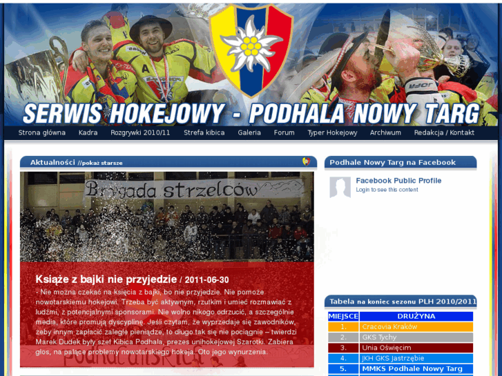 www.hokej-nowytarg.pl