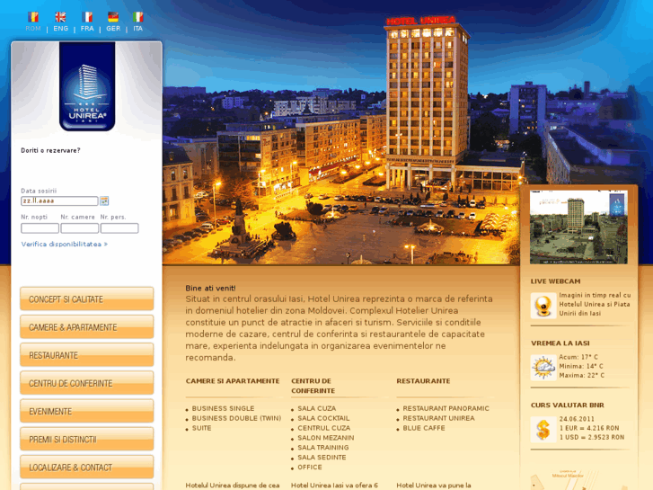 www.hotelunirea.ro