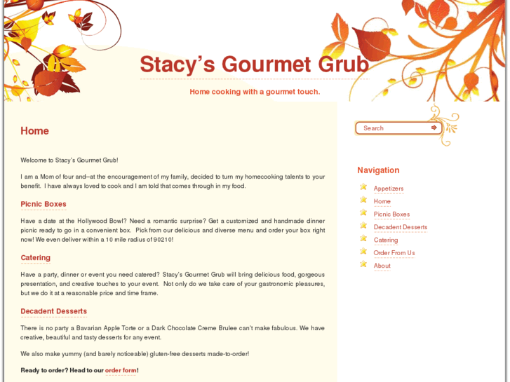 www.stacysgourmetgrub.com