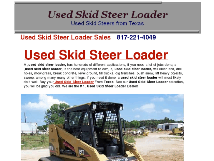 www.usedskidsteerloader.net