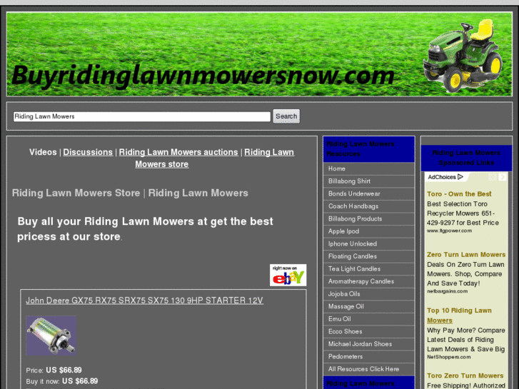 www.buyridinglawnmowersnow.com