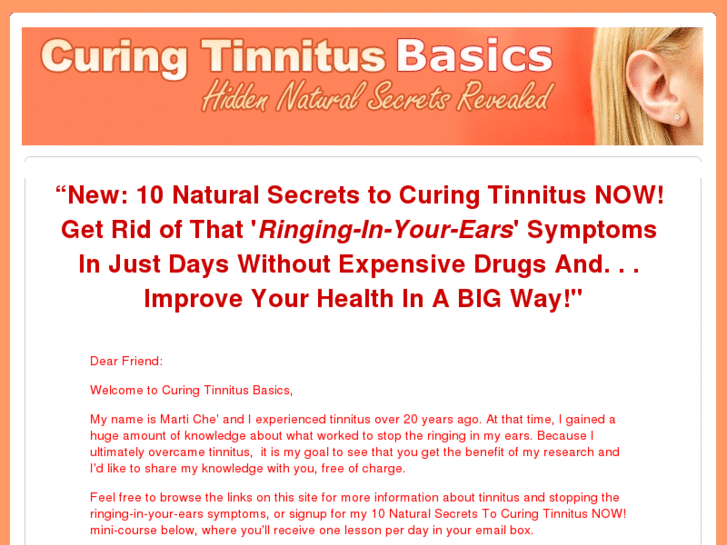 www.curingtinnitusbasics.com