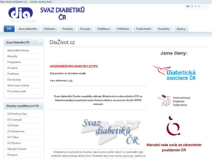 www.diabetes.cz