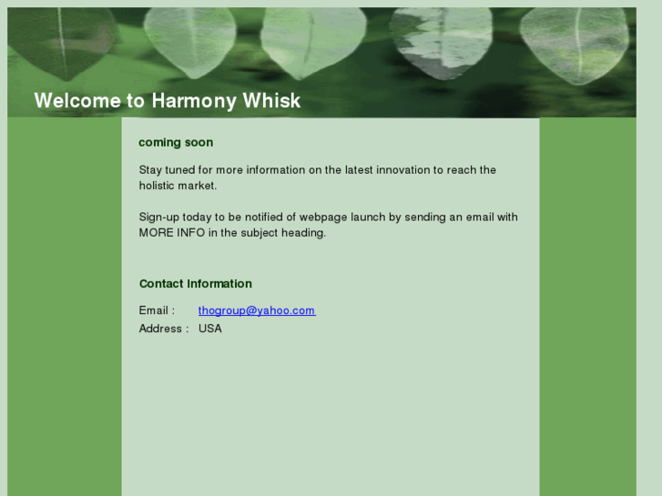 www.harmonywhisk.com