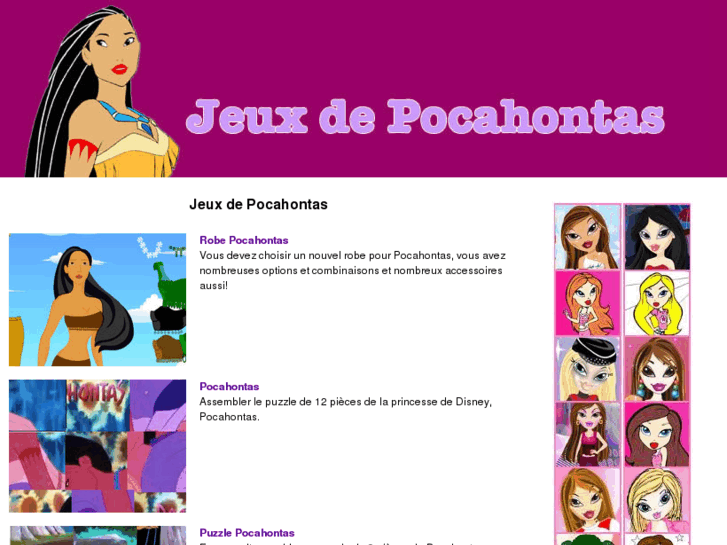 www.jeuxdepocahontas.com