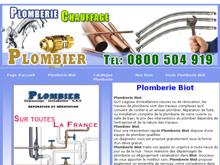 www.plombierbiot.net