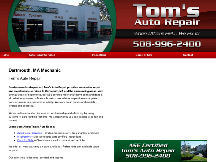 www.tomsautorepairdartmouth.com