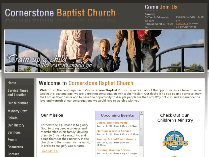 www.visitcornerstonebaptist.com