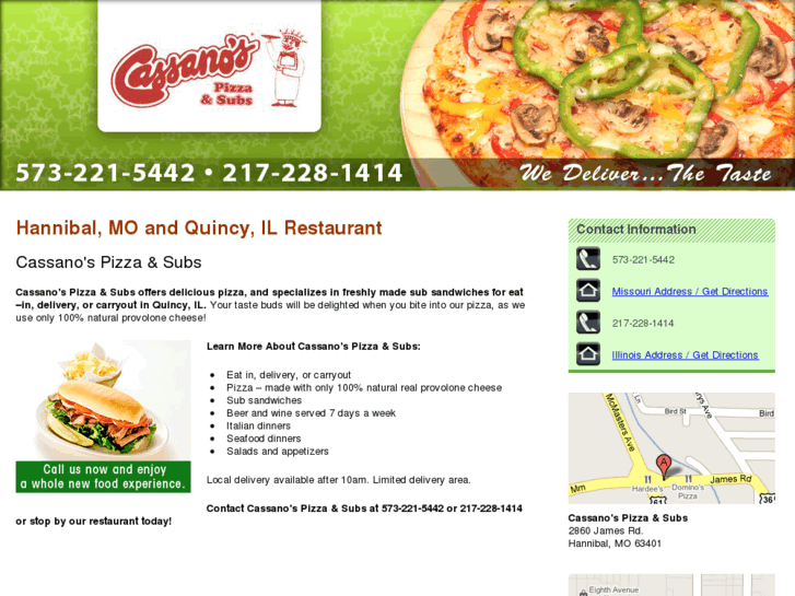 www.cassanospizzaandsubs.com