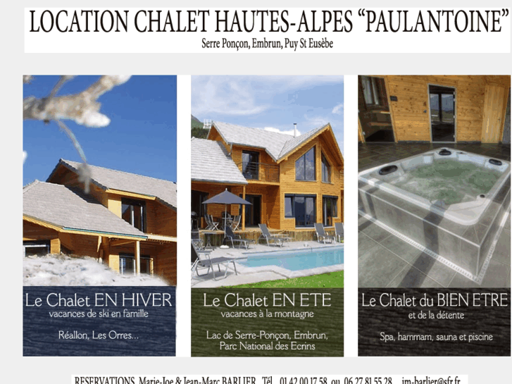 www.chalet-hautesalpes-paulantoine.com