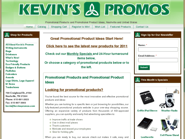 www.kevinspromos.com