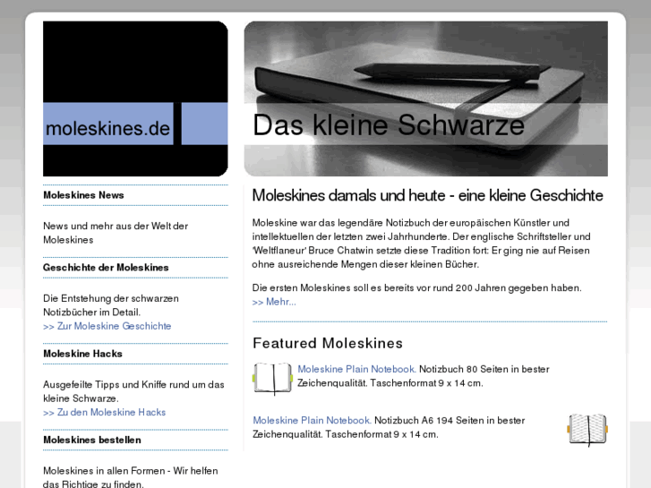 www.moleskines.de