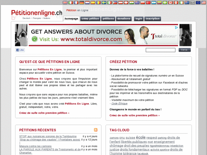 www.petitionenligne.ch