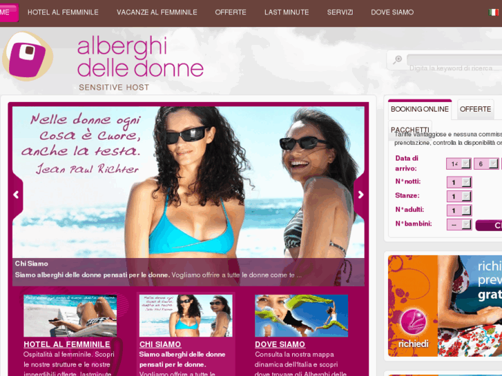 www.alberghidelledonne.com