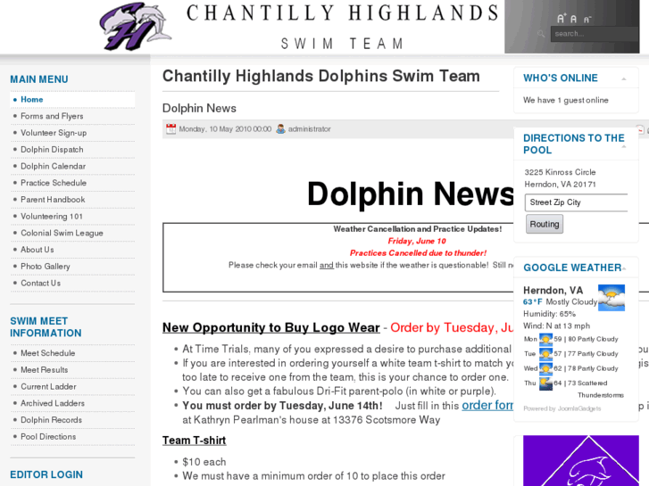 www.chdolphins.net