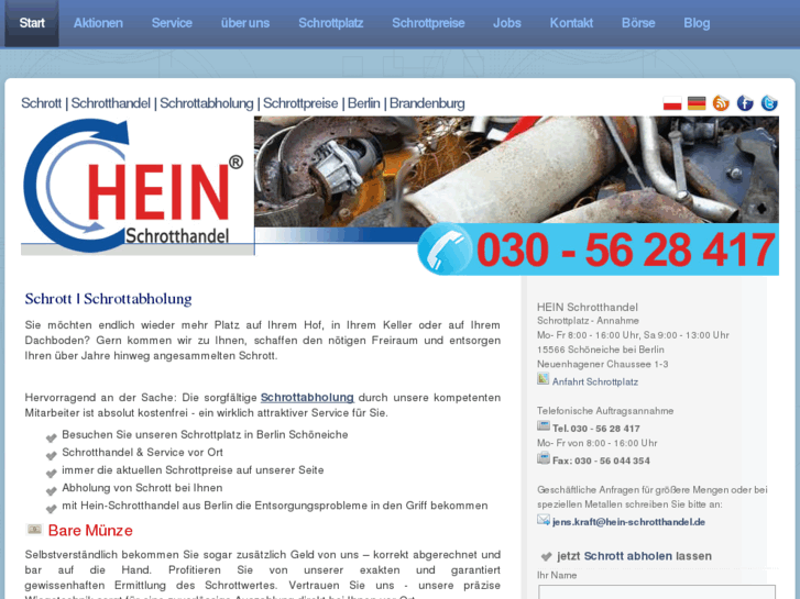 www.hein-schrotthandel.de