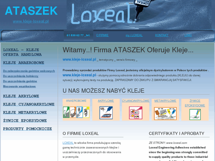 www.kleje-loxeal.pl