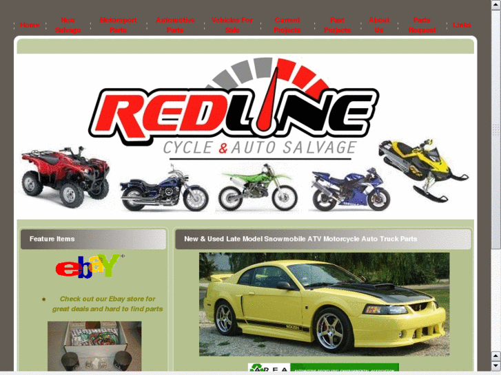 www.redlinecycleautosalvage.com