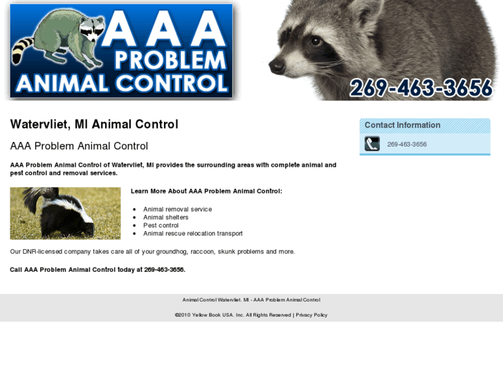 www.aaaproblemanimalcontrolmi.com