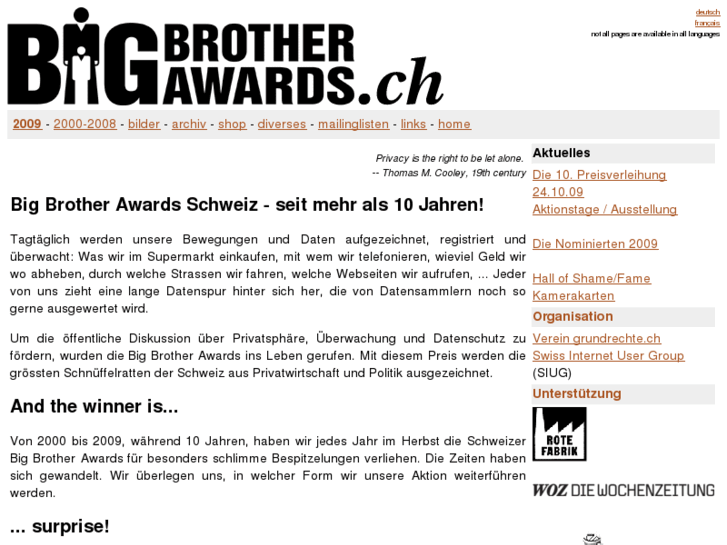 www.bigbrotherawards.ch