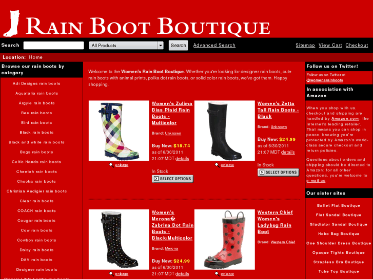 www.womensrainbootboutique.com