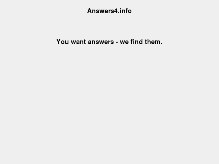 www.answers4.info