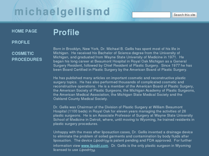 www.michaelgellismd.com