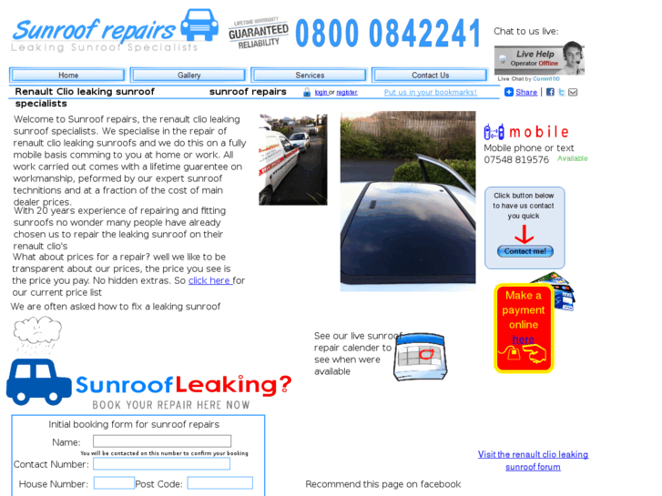 www.sunroofrepairs.co.uk