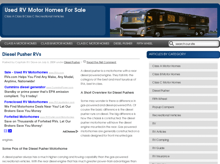 www.usedrvmotorhomesforsale.com