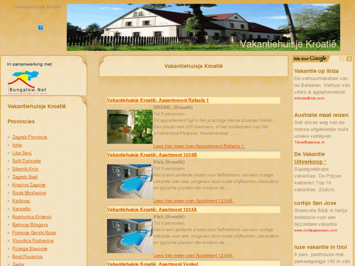 www.vakantiehuisjekroatie.eu