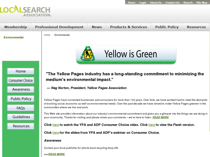 www.yellowisgreen.org