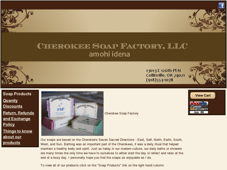 www.cherokeesoapfactory.com