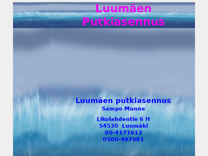 www.luumaenputkiasennus.com