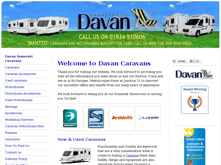 www.somerset-caravans-tents-awnings-motorhomes.co.uk