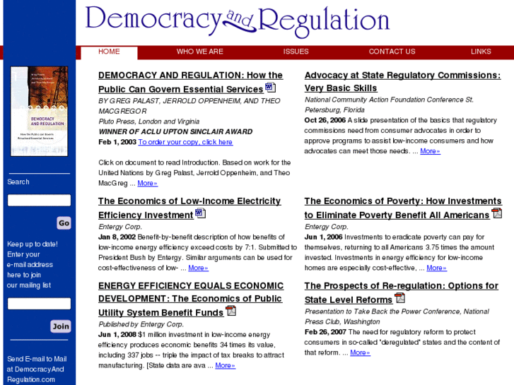 www.democracyandregulation.com