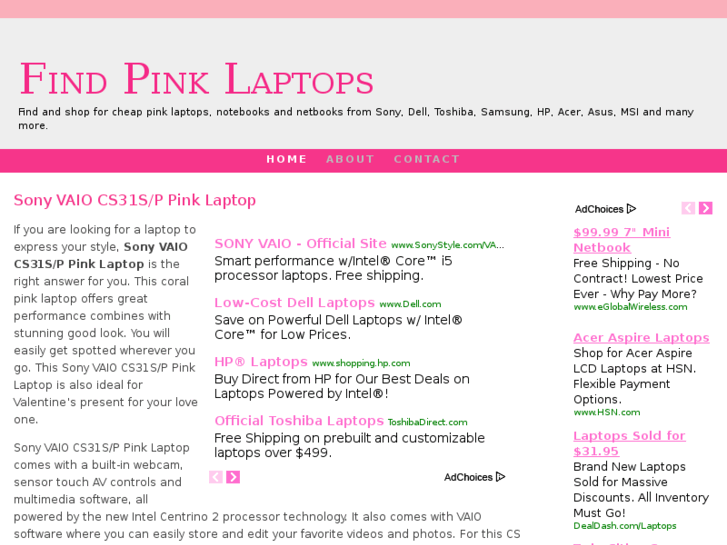 www.findpinklaptops.com