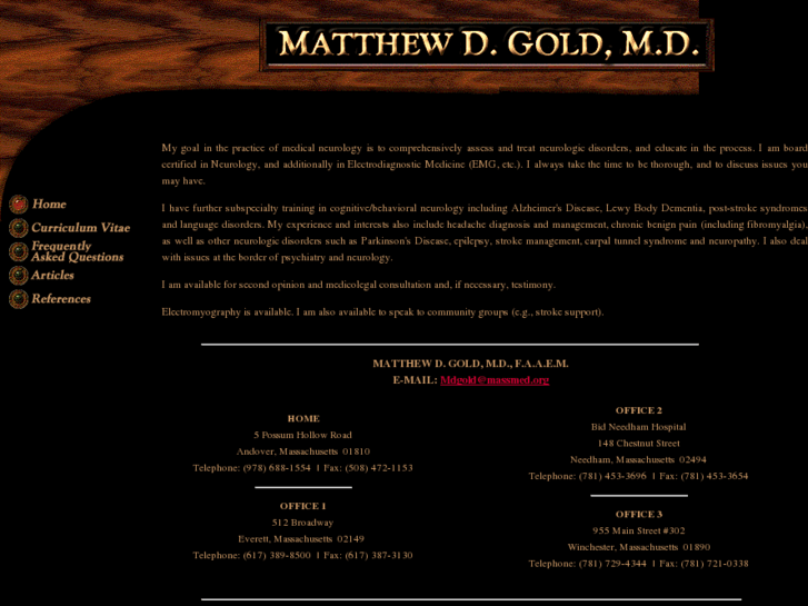 www.matthewgoldmd.com