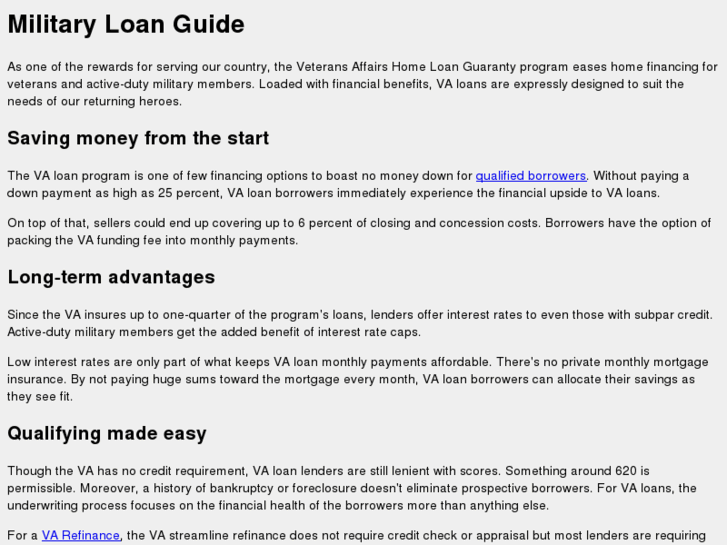 www.militaryloanguide.com